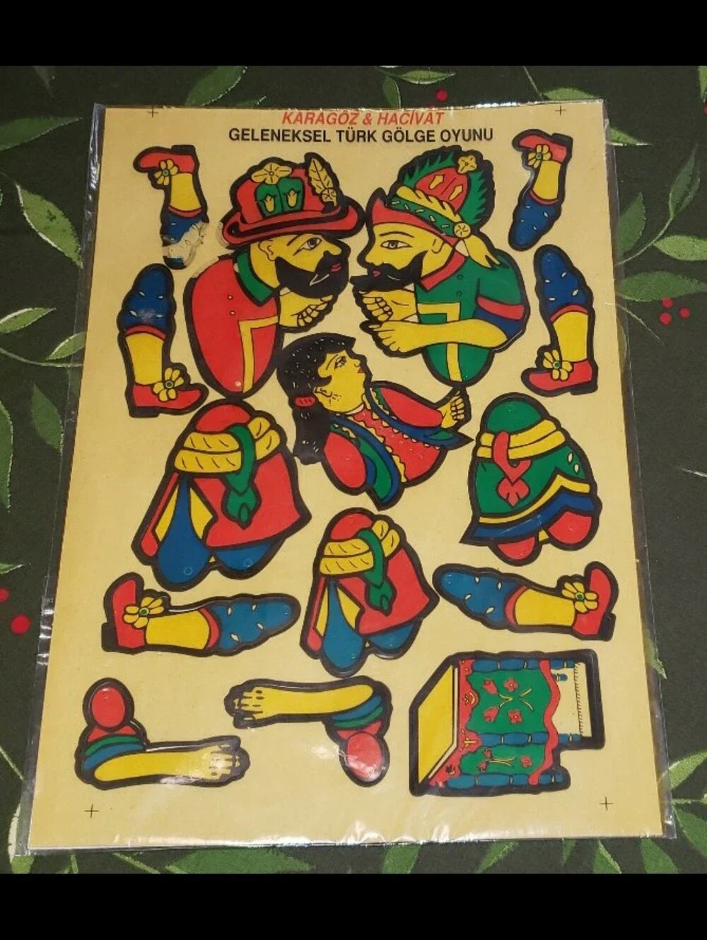 Vintage Karagöz & Hacivat Punch Out Shadow Puppets